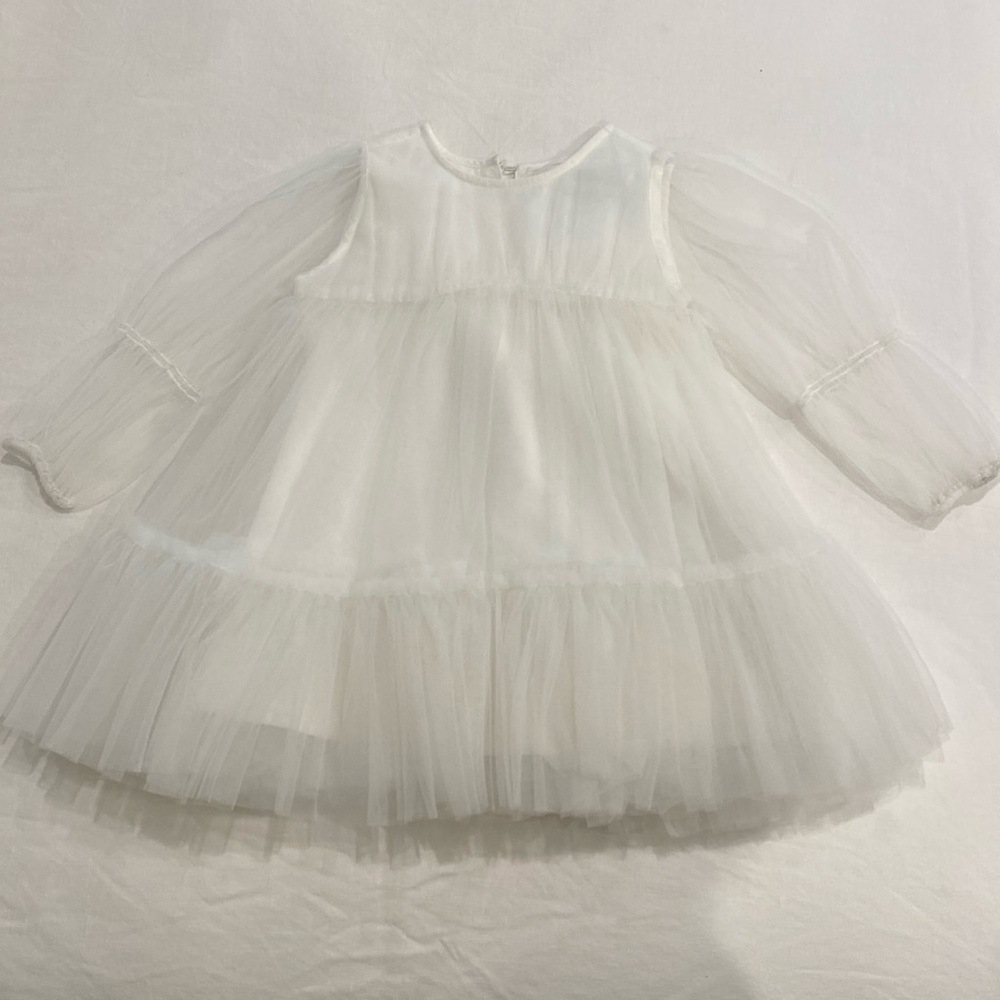 NellyStella White flower girl dress, size 2